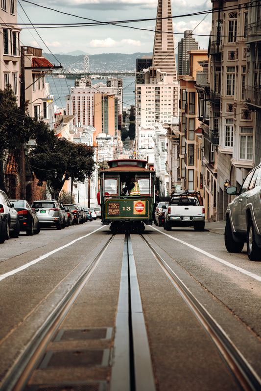 Tram San Fransico by Daniel J. Schwarz - Wifi Infrarood Verwarmingspaneel