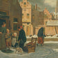 Stadszicht in de winter - Wifi Infrarood Verwarmingspaneel